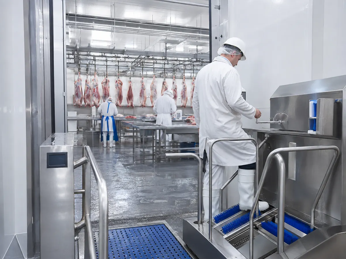 Meat processing hygiene environment