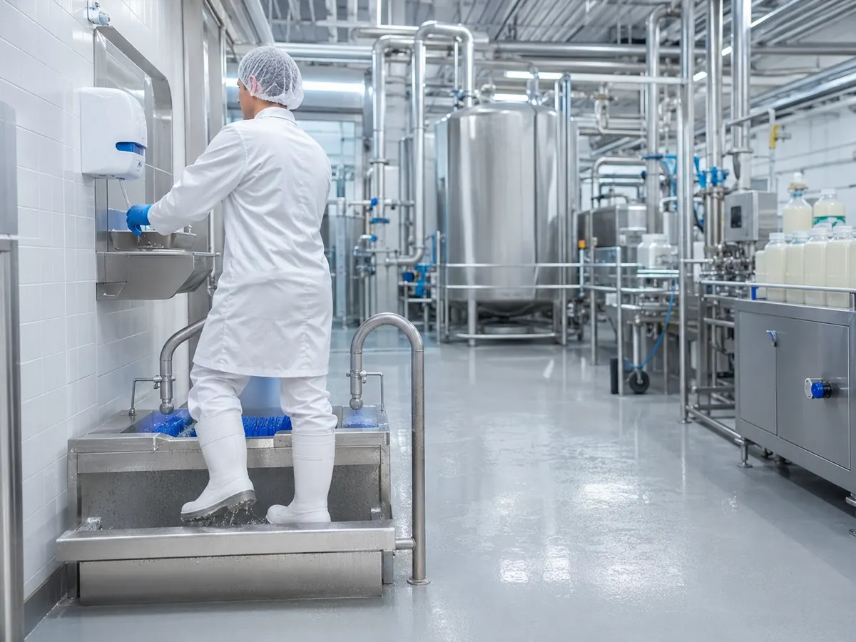 Dairy processing hygiene environment