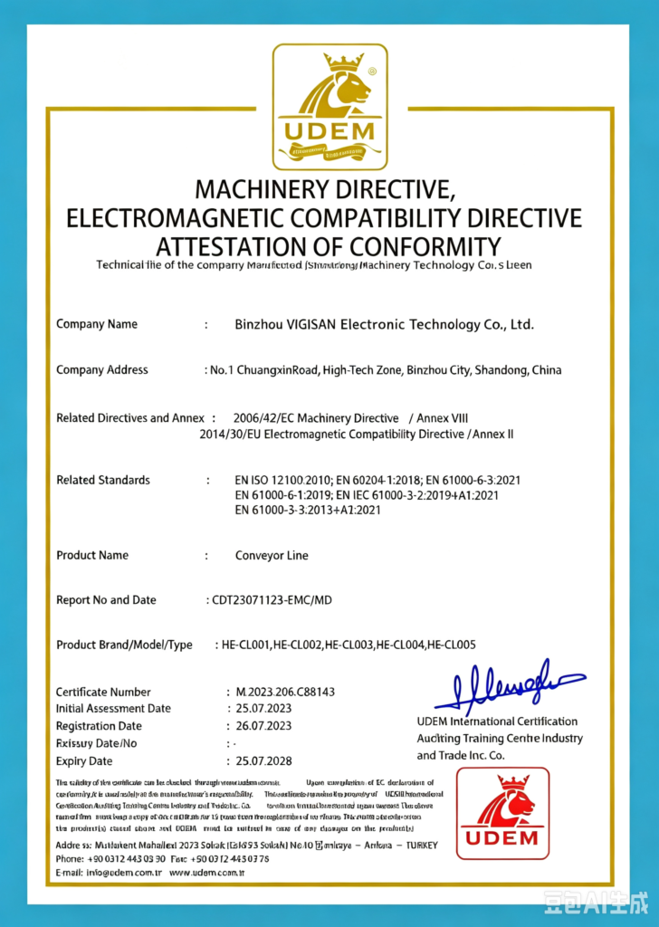 VIGISAN factory workshop for hygiene equipment