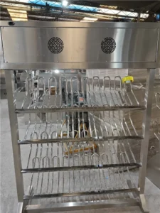 20-Pair Curved-Tube Boot Drying Rack – Motor on Top image 5