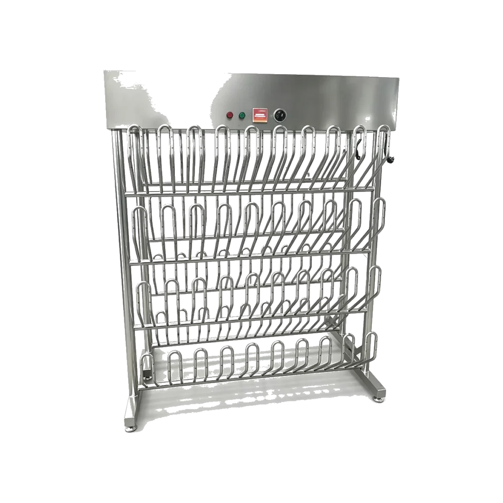 20-Pair Curved-Tube Boot Drying Rack – Motor on Top