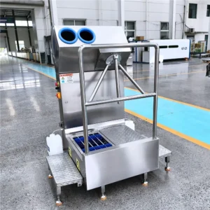 Single-Person Hand Sanitizing Mini Boot Washer – Open Guardrail Type image 2