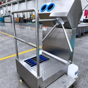Single-Person Hand Sanitizing Mini Boot Washer – Open Guardrail Type image 3