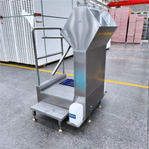 Single-Person Hand Sanitizing Mini Boot Washer – Open Guardrail Type image 4
