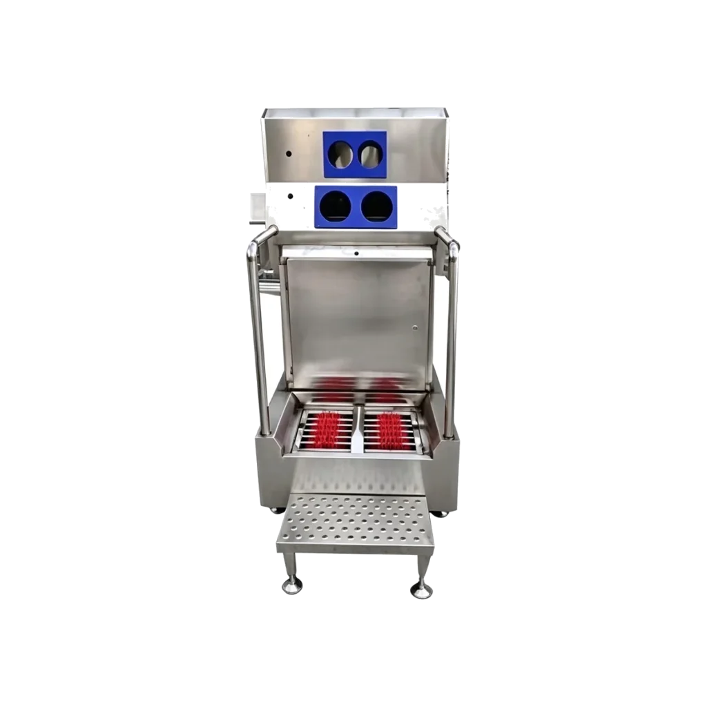 Single-Person Hand Sanitizing Mini Boot Washer – Compact Upright Type
