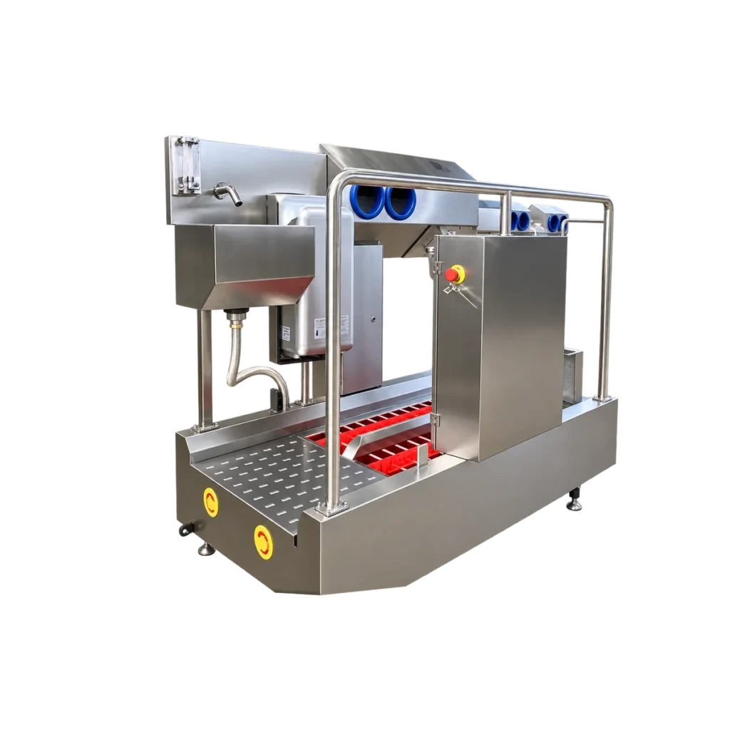 Hand-Wash Sink Type Boot-Sole Washer with Drying, Disinfection & Access Control