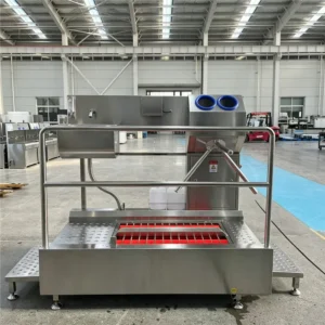 Boot Sole Washing, Hand Washing & Disinfection Access Control Station with Hand Dryer image 2