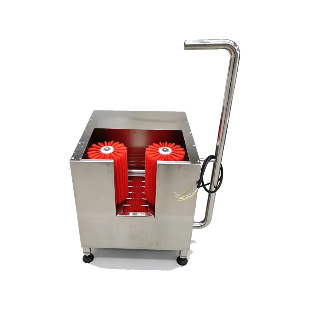 Compact Boot Washer – Red Dual-Brush Type