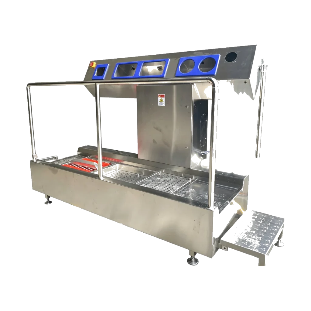 New Integrated Boot Washing, Hand Washing & Disinfection Unit – Customized