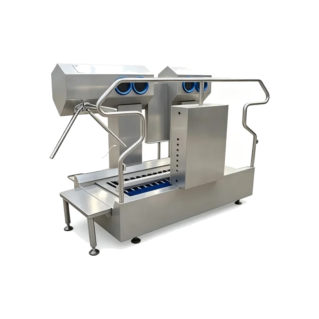 Boot Sole Washing, Hand Washing & Disinfection Access Control Unit – Model 13